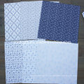 Parisienne Blue 12X12 &quot;Paper Pack Scrapbook Patterned Papierauflage